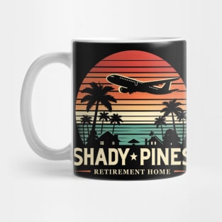 Shady Pines Retirement Home Vintage Retro Sunset Mug